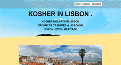 Desktop Screenshot of kosherinlisbon.com